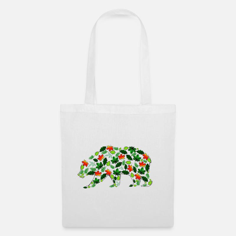 Leaf Bear - Tote Bag - white