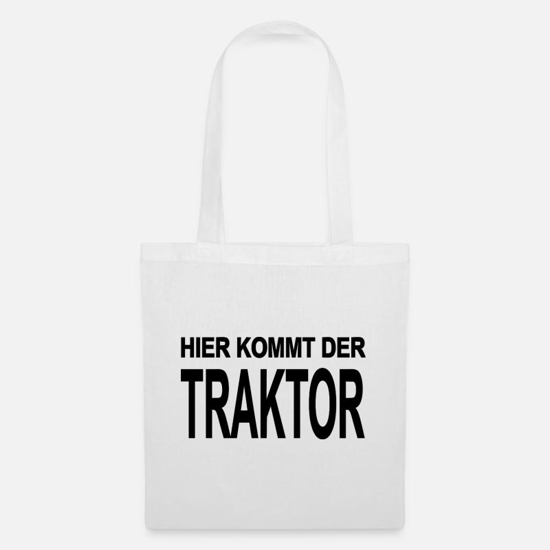 Traktor - Stoffbeutel - Weiß