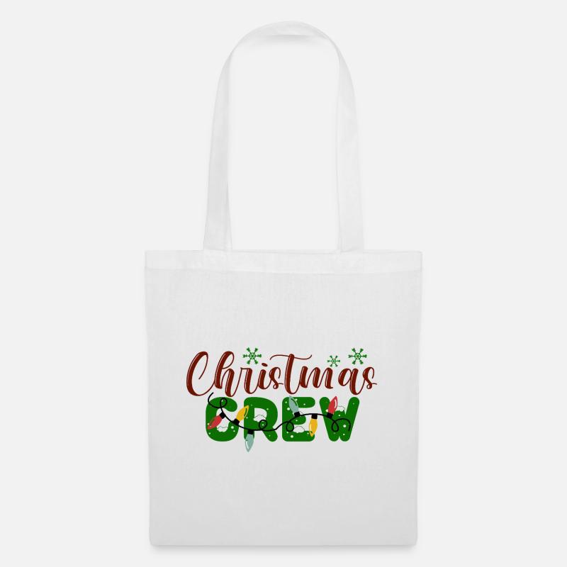 Weihnachten Crew Urlaub Muster - Stoffbeutel - Weiß