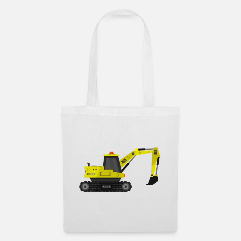Bagger - Stoffbeutel - Weiß