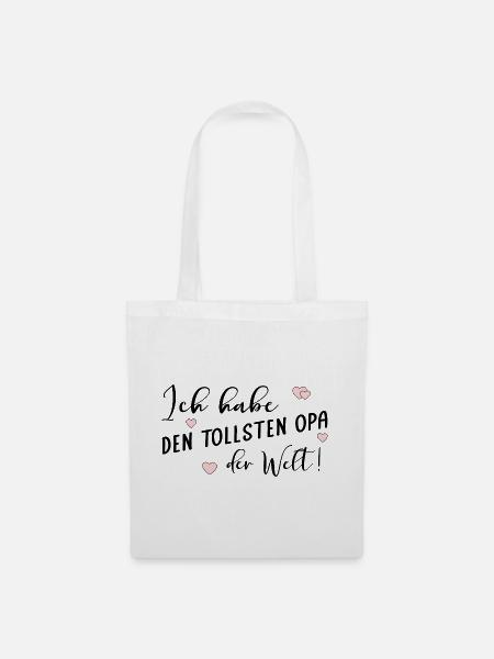 Komplimente Opa - Stoffbeutel - Weiß