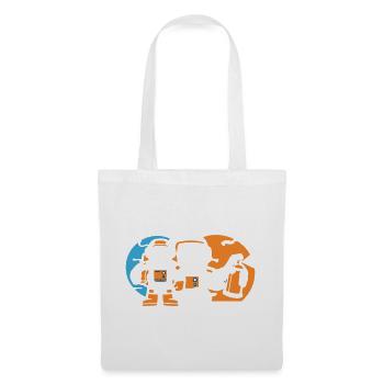 Astronaut Silhouette Logo - Tote Bag - white - Front