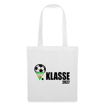 Schulkind 1. Klasse Fußball - Stoffbeutel - Weiß - Vorne