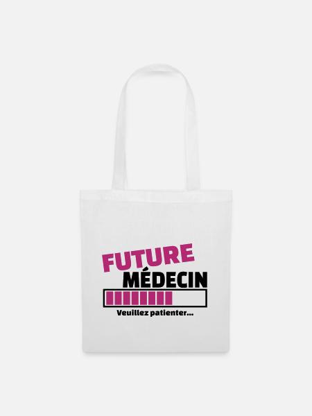future médecin - Sac en tissu - blanc