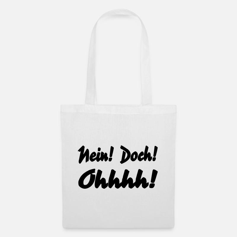 Nein Doch Ohhhh - Stoffbeutel - Weiß