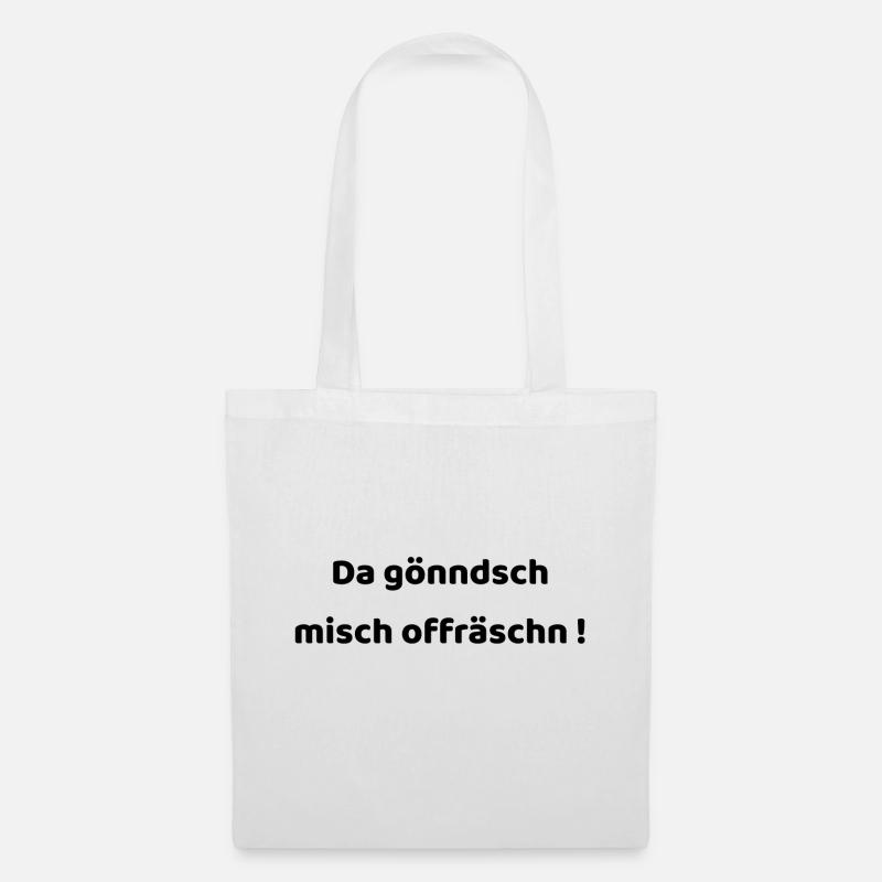 Aufregen auf Sächsisch - Stoffbeutel - Weiß