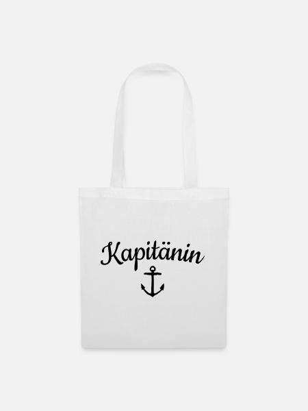 Kapitänin - Stoffbeutel - Weiß