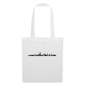 Skyline - Küste Sylt - Stoffbeutel - Weiß - Vorne