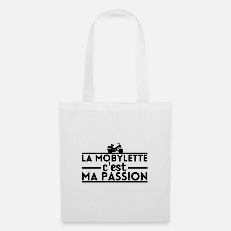 La mobylette c'est ma passion - Sac en tissu - blanc