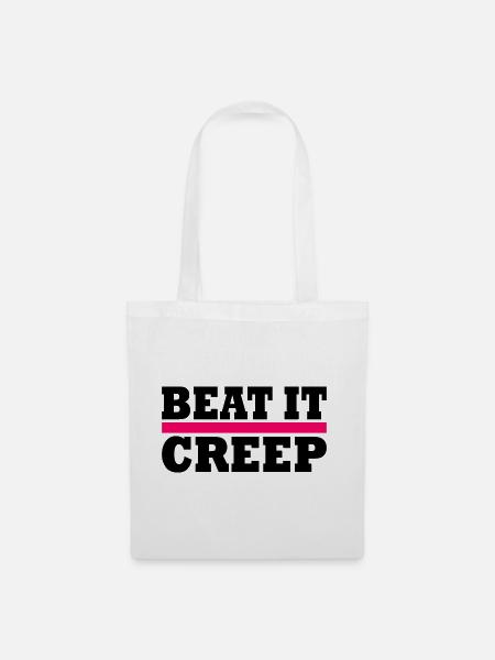 Beat it creep - Stoffbeutel - Weiß