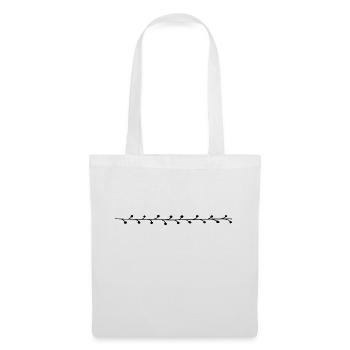 Floral Garland Flowers Hearts 06 Drawing Area 6 - Tote Bag - white - Front