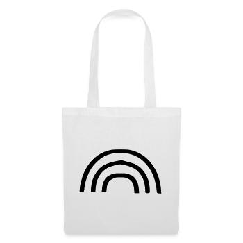 Arc-en-ciel - Sac en tissu - blanc - Devant