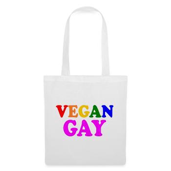 Vegan gay - Tote Bag - white - Front