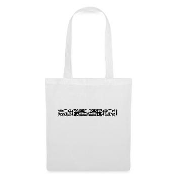 logo maori25 noir - Sac en tissu - blanc - Devant