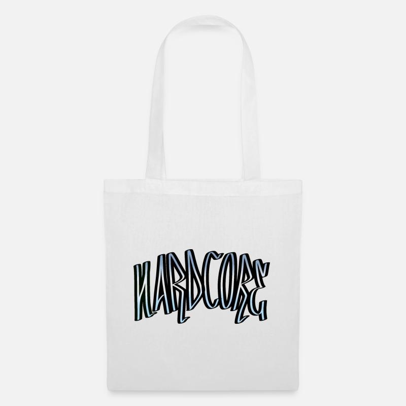 hardcore V2 - Tote Bag - white