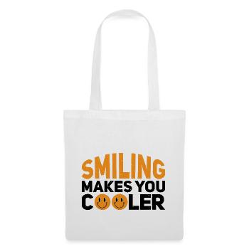 Smiling Makes You Cooler - Stoffbeutel - Weiß - Vorne