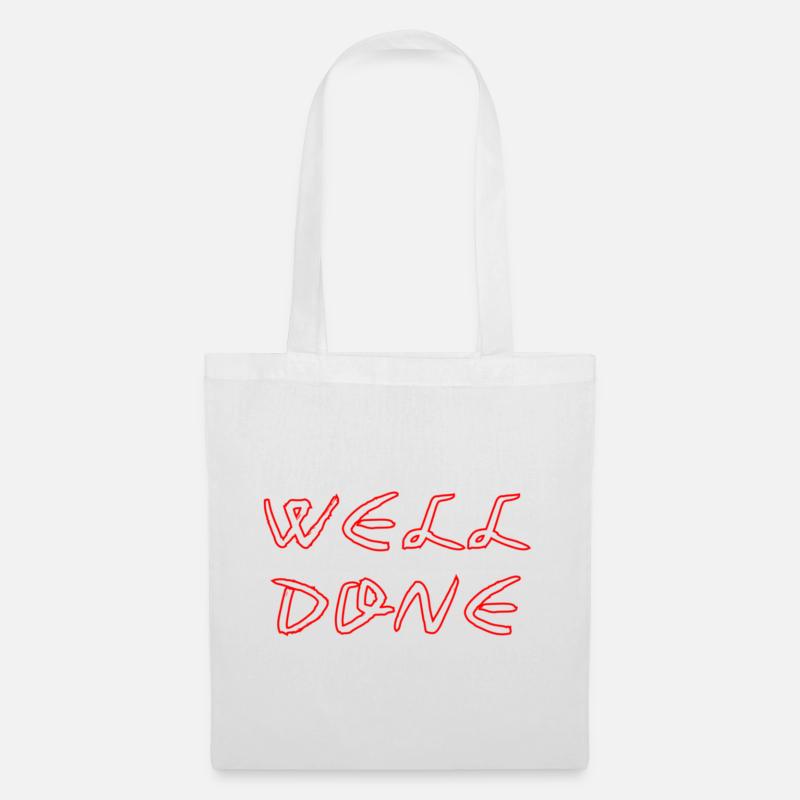 WELL_DONE - Stoffbeutel - Weiß