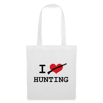 J'aime chasser - Sac en tissu - blanc - Devant