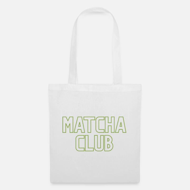 Matcha Club Logo - Stoffbeutel - Weiß
