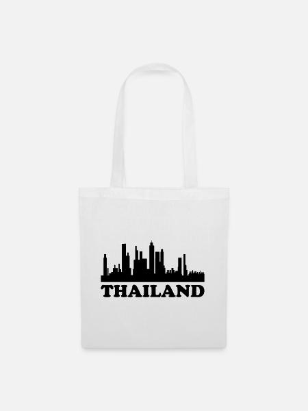 Thailand Skyline - Stoffbeutel - Weiß