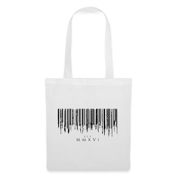 Barcode Tropfen Black Est. MMXVI - Stoffbeutel - Weiß - Vorne