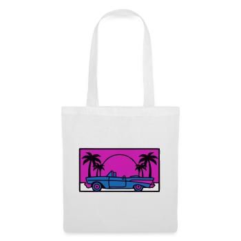 Logo rétro des années 80 - Sac en tissu - blanc - Devant