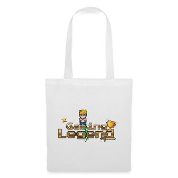 Gaming Legend Pixelheld - Stoffbeutel - Weiß - Vorne