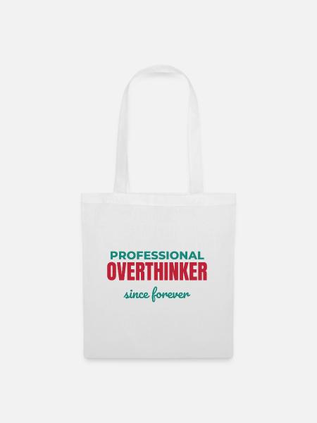 Overthinker Pro - Stoffbeutel - Weiß