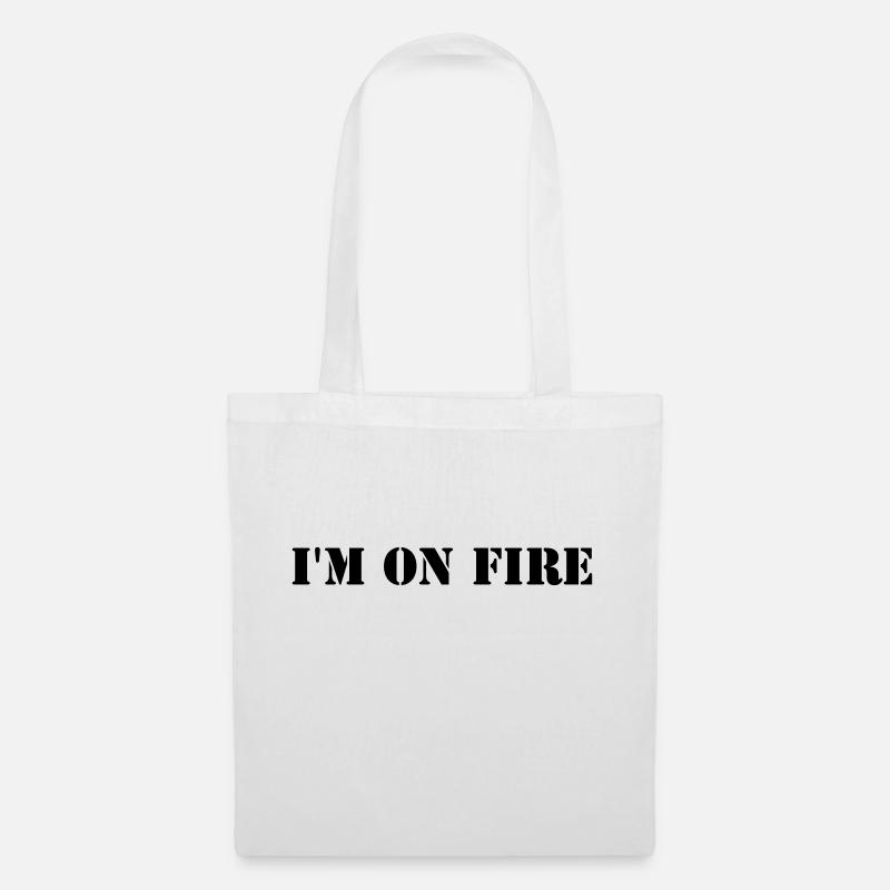 I'm on fire - Tote Bag - white