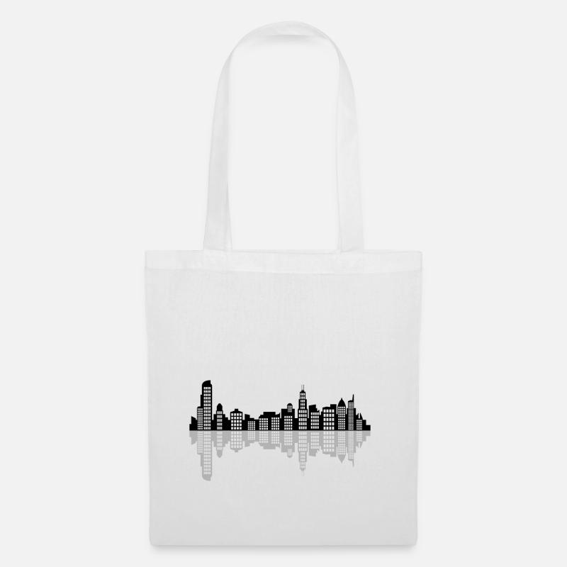 Chicago-Skyline - Stoffbeutel - Weiß