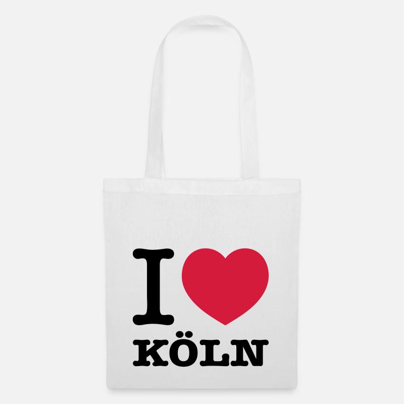 I love Köln - Stoffbeutel - Weiß
