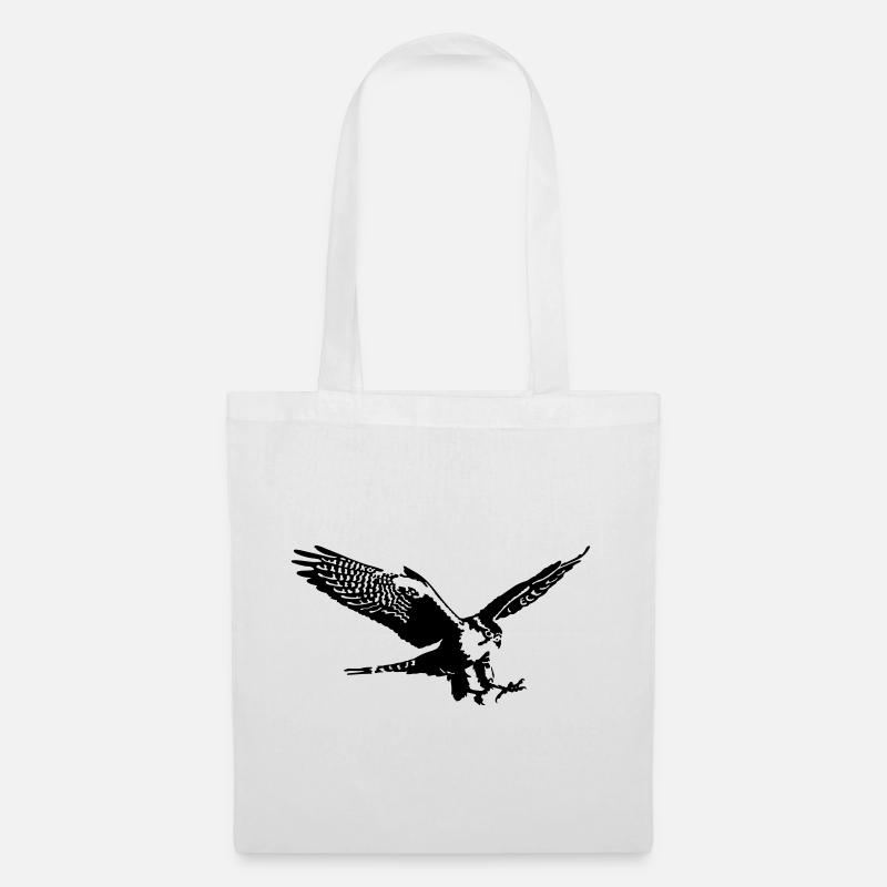 faucons - Sac en tissu - blanc