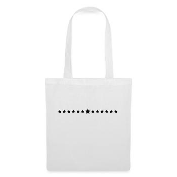 Plusieurs ligne d'étoiles - Sac en tissu - blanc - Devant