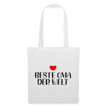 Beste Oma Der Welt - Stoffbeutel - Weiß - Vorne