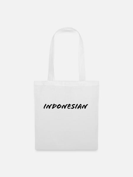 indonesisch - Stoffbeutel - Weiß