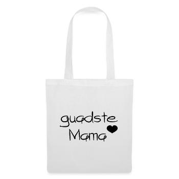 guadste Mama - beste Mama, Österreichischer Dialek - Stoffbeutel - Weiß - Vorne