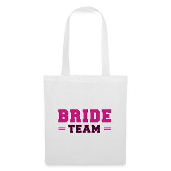 Brautteam Pink - Stoffbeutel - Weiß - Vorne