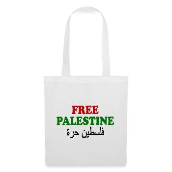 Free palestine فلسطين حرة - Sac en tissu - blanc - Devant