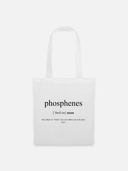 Phosphenes Definition Dictionary - Stoffbeutel - Weiß