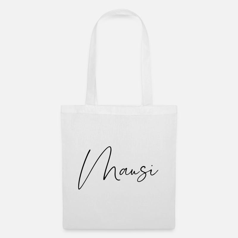 Mausi / Handwriting Design - Tote Bag - white