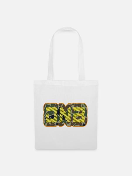 DNB Camo Glyphen Neon - Stoffbeutel - Weiß