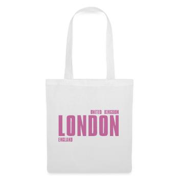 Pink London Wordmark - Tote Bag - white - Front