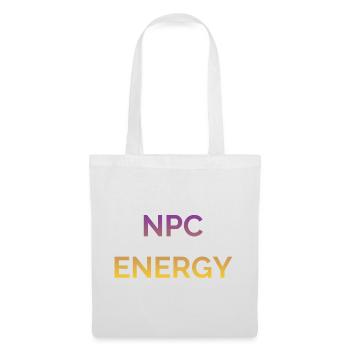 NPC Energie Gradient Logo - Stoffbeutel - Weiß - Vorne