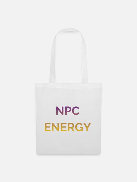 NPC Energy Gradient Logo - Tote Bag - white