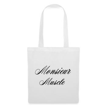 Monsieur Muscle Humour Sport - Sac en tissu - blanc - Devant
