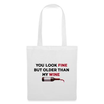 Fine Wine Bottle Art - Tote Bag - white - Front
