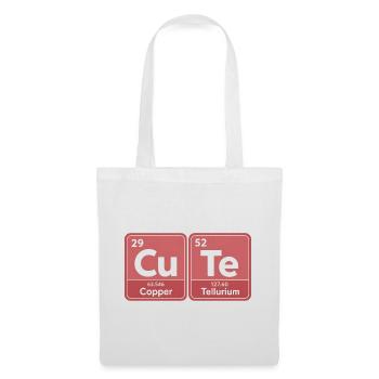 Niedliche Chemie | Lustige Wissenschaft Periodensystem - Stoffbeutel - Weiß - Vorne