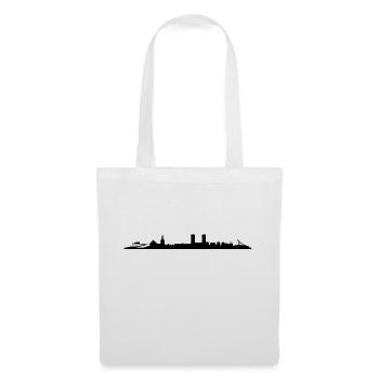 Skyline Oslo - Stoffbeutel - Weiß - Vorne