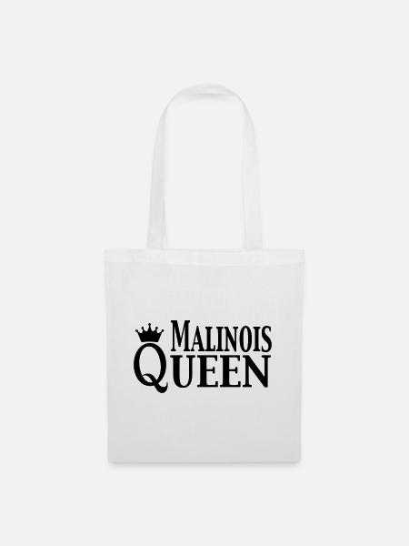 Malinois Queen - Stoffbeutel - Weiß