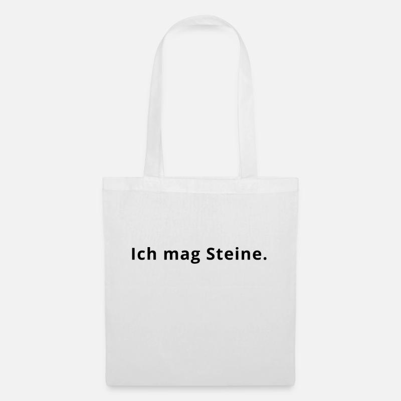 Steine - Stoffbeutel - Weiß